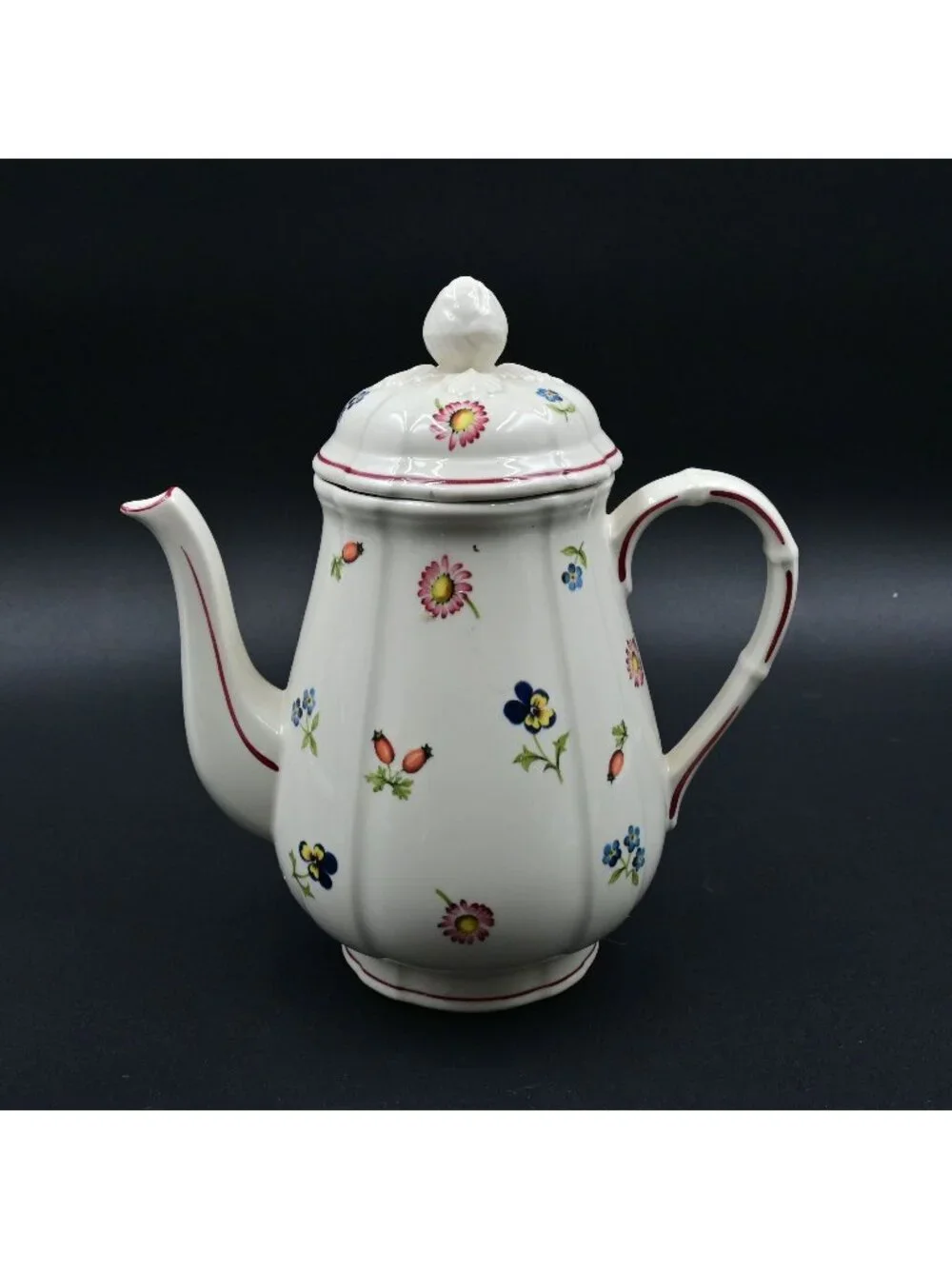 Villeroy & Boch Petite Fleur Porcelain Teapot Coffee Server with Lid